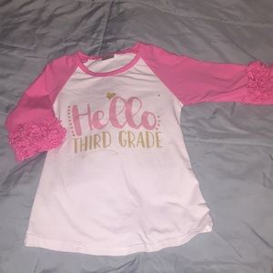 Lil Girl Ruffled Sleeve Shirt